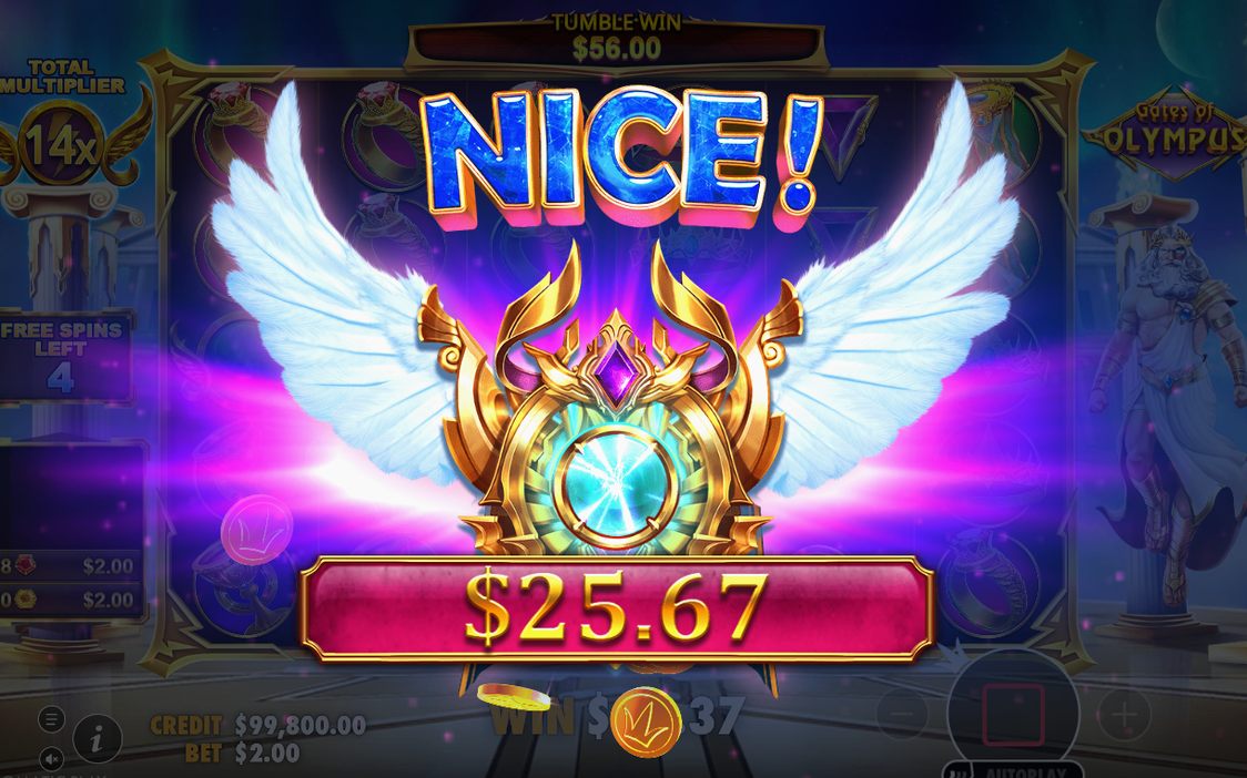 Free Spins med räknare för TOTAL MULTIPLIER och kvarvarande snurrar