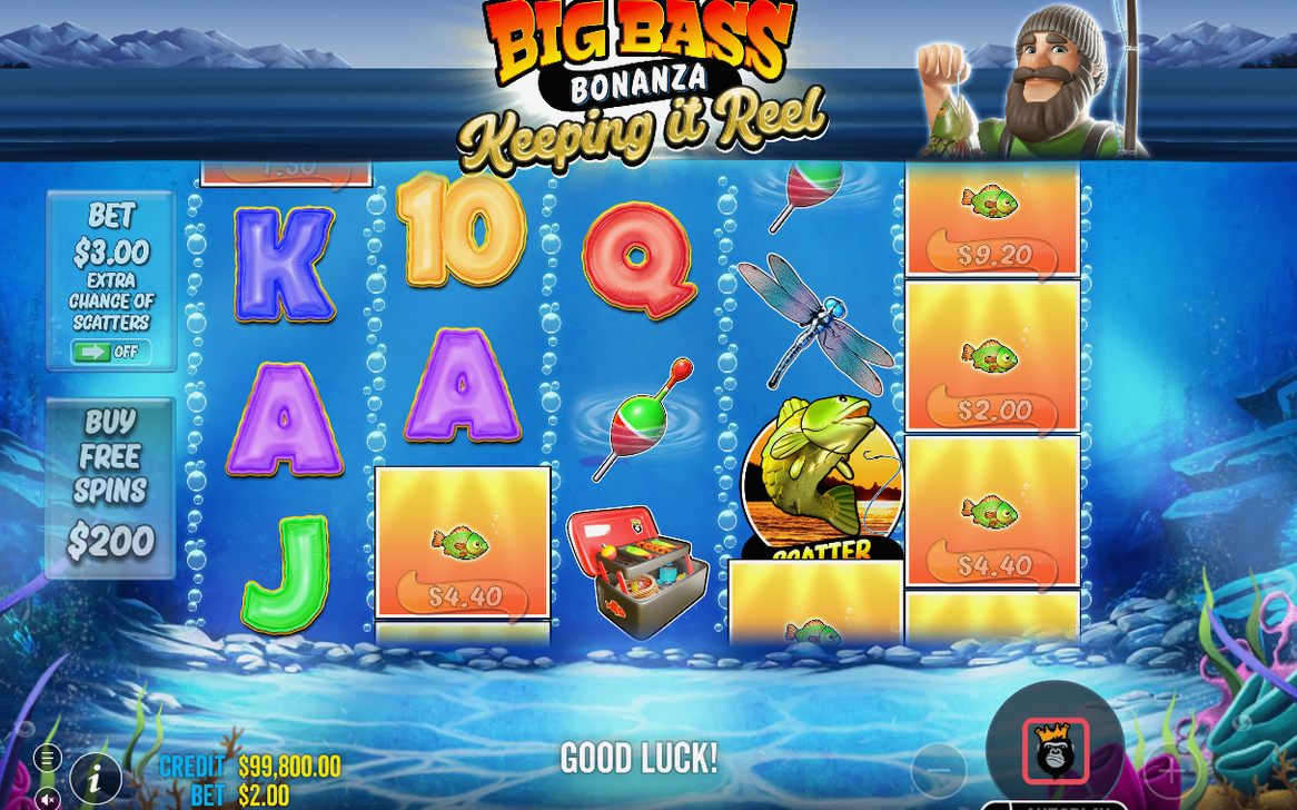 Free Spins på special reels med Fisherman Wild